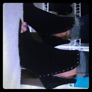 Lucky Brand Peep Toe Bootie